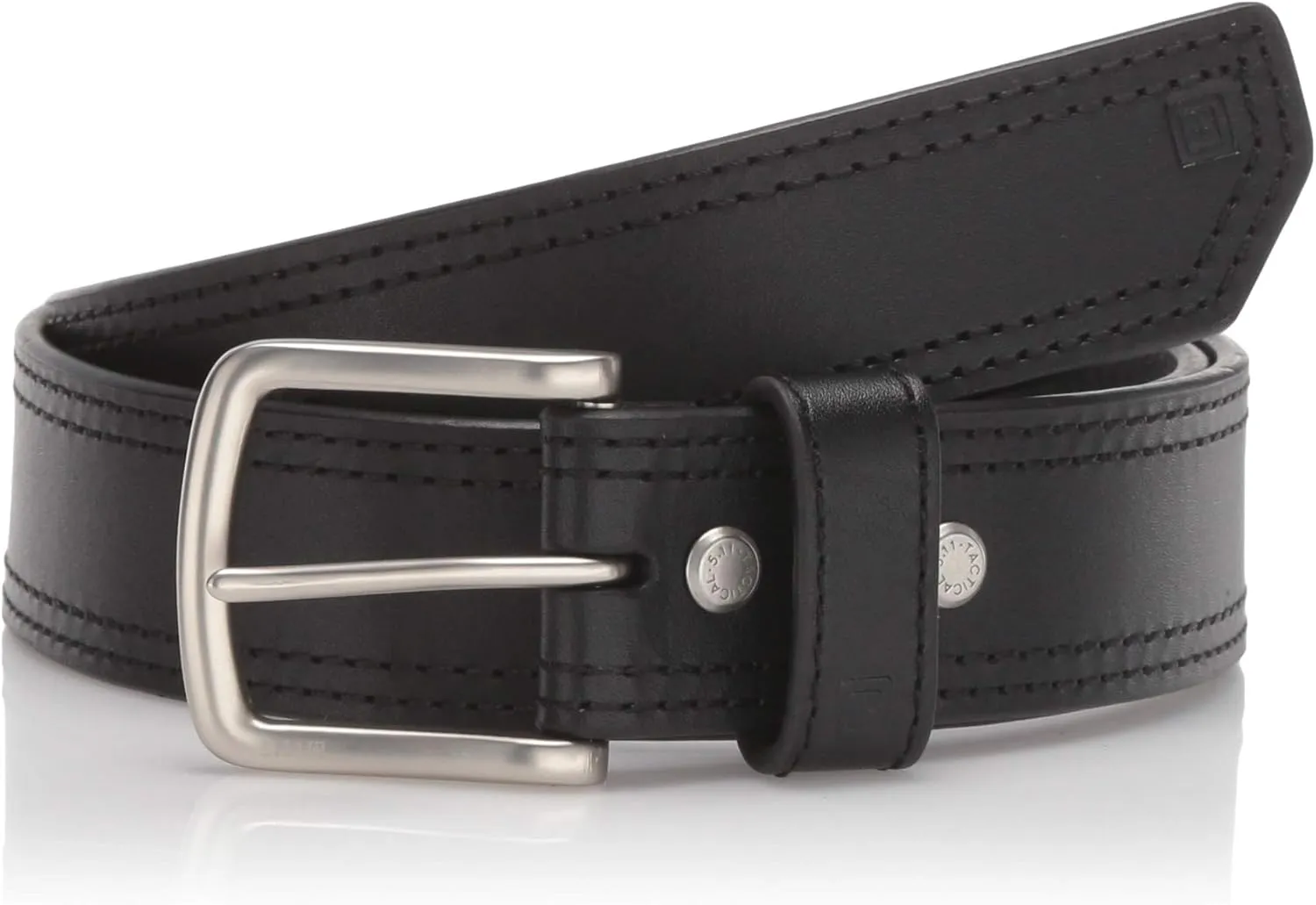 5.11 Tactical Men's 1.5-Inch Full Grain Matte Leather Arc Belt, Ergonomic Curve, Style 59493