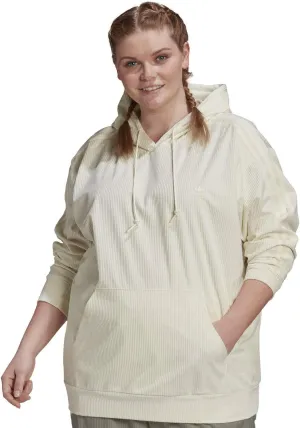 adidas Originals Plus Size Comfy Chords Hoodie Off-White 1X