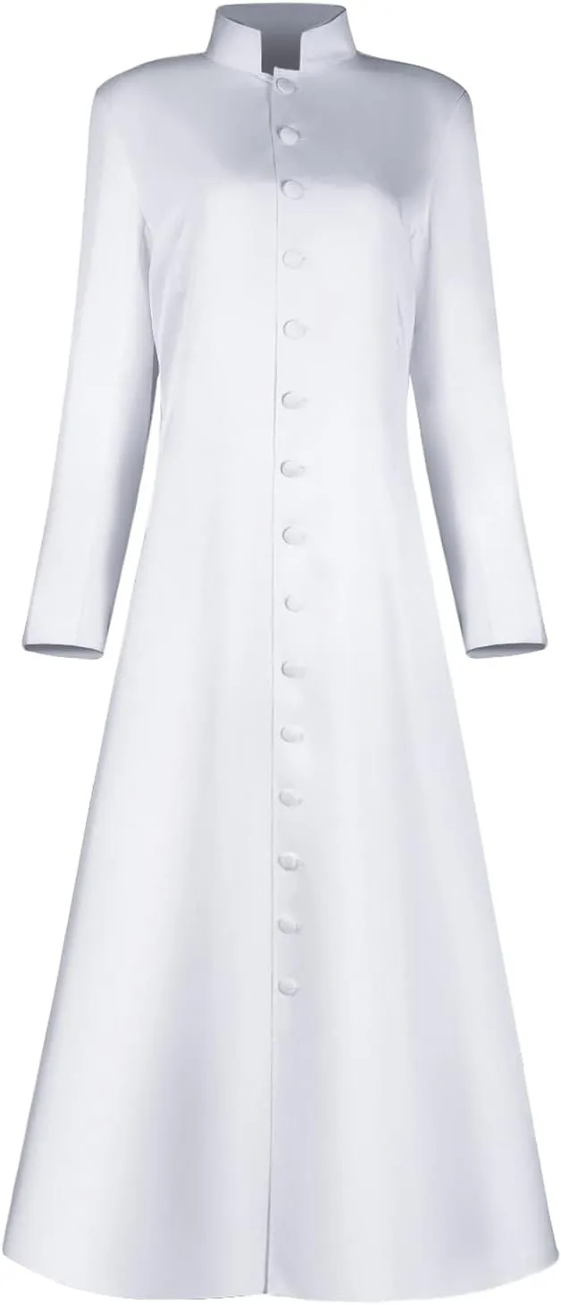 Adult Cassock Minister Robe Women Clergy Roman Choir Priest Robe Pulpit Liturgical Vestment Preacher Church Robes