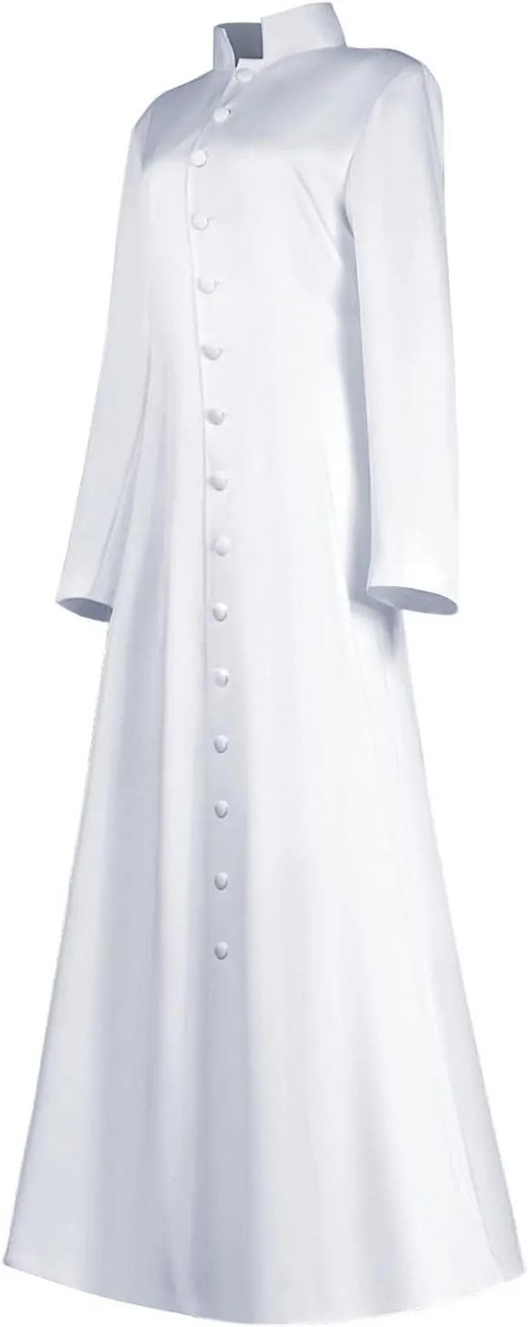 Adult Cassock Minister Robe Women Clergy Roman Choir Priest Robe Pulpit Liturgical Vestment Preacher Church Robes