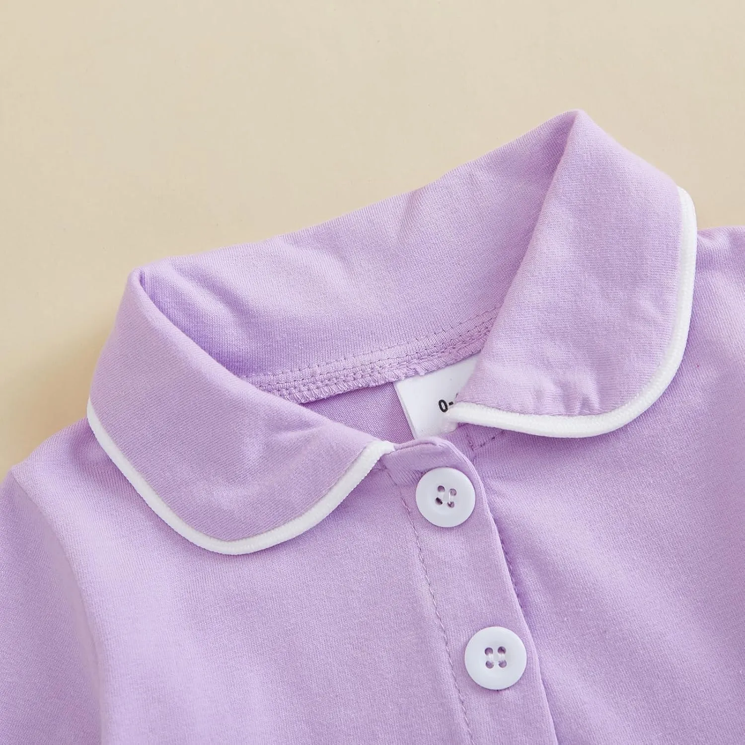Baby Girls Ruffled Cotton Pajamas Set Long Sleeve Button Shirts Flared Pants Satin Silk Cute Pjs Matching Lounge Sets
