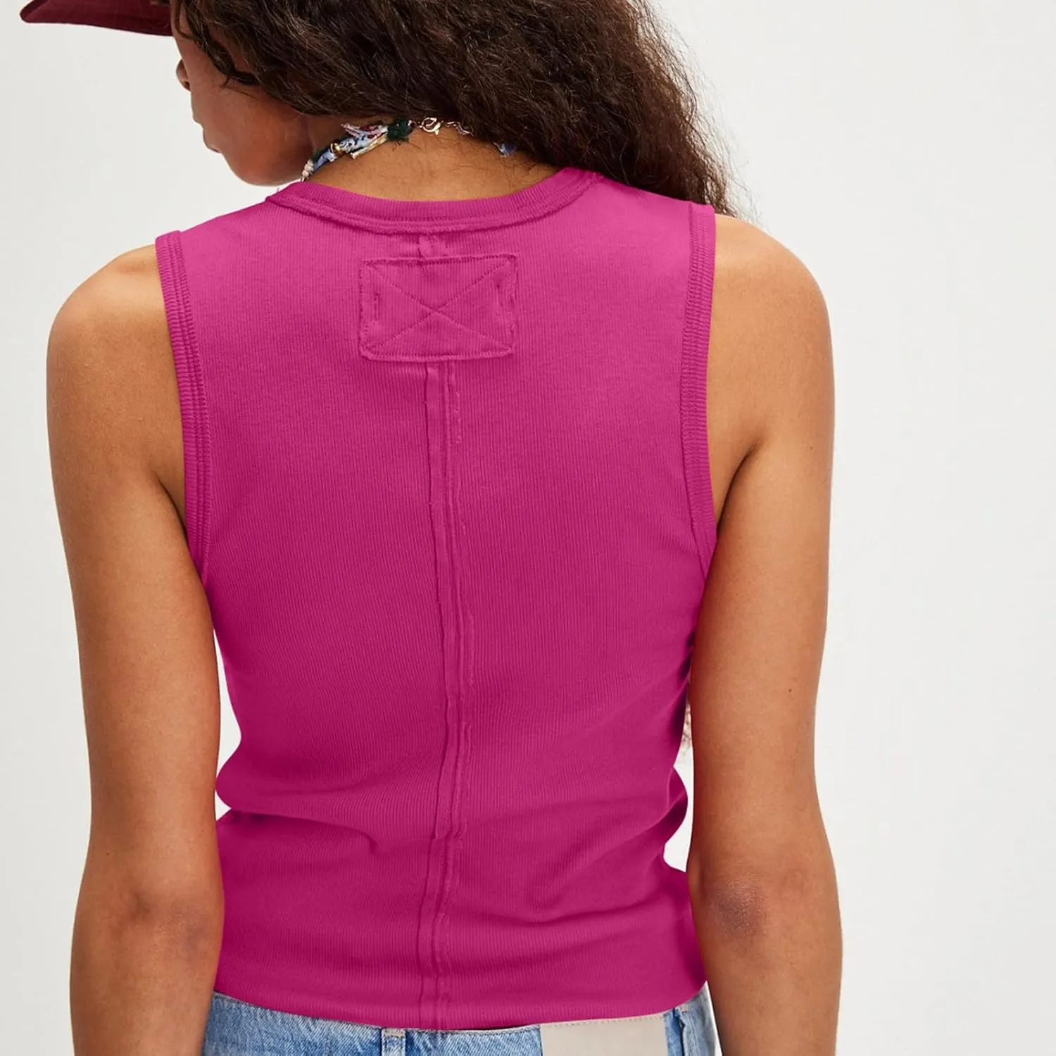 Breathable Y2K Camis Women's Sleeveless Shirt Quick-Dry Lightweight Tank Top Going Out 2025 Vacation Tees