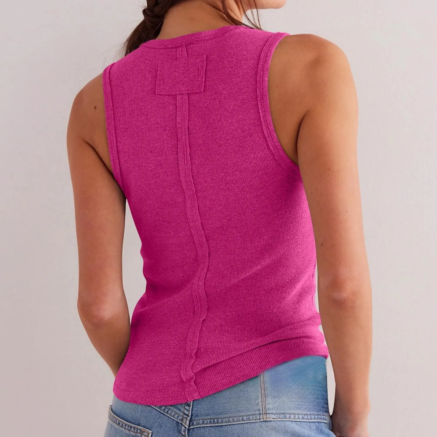 Breathable Y2K Camis Women's Sleeveless Shirt Quick-Dry Lightweight Tank Top Going Out 2025 Vacation Tees