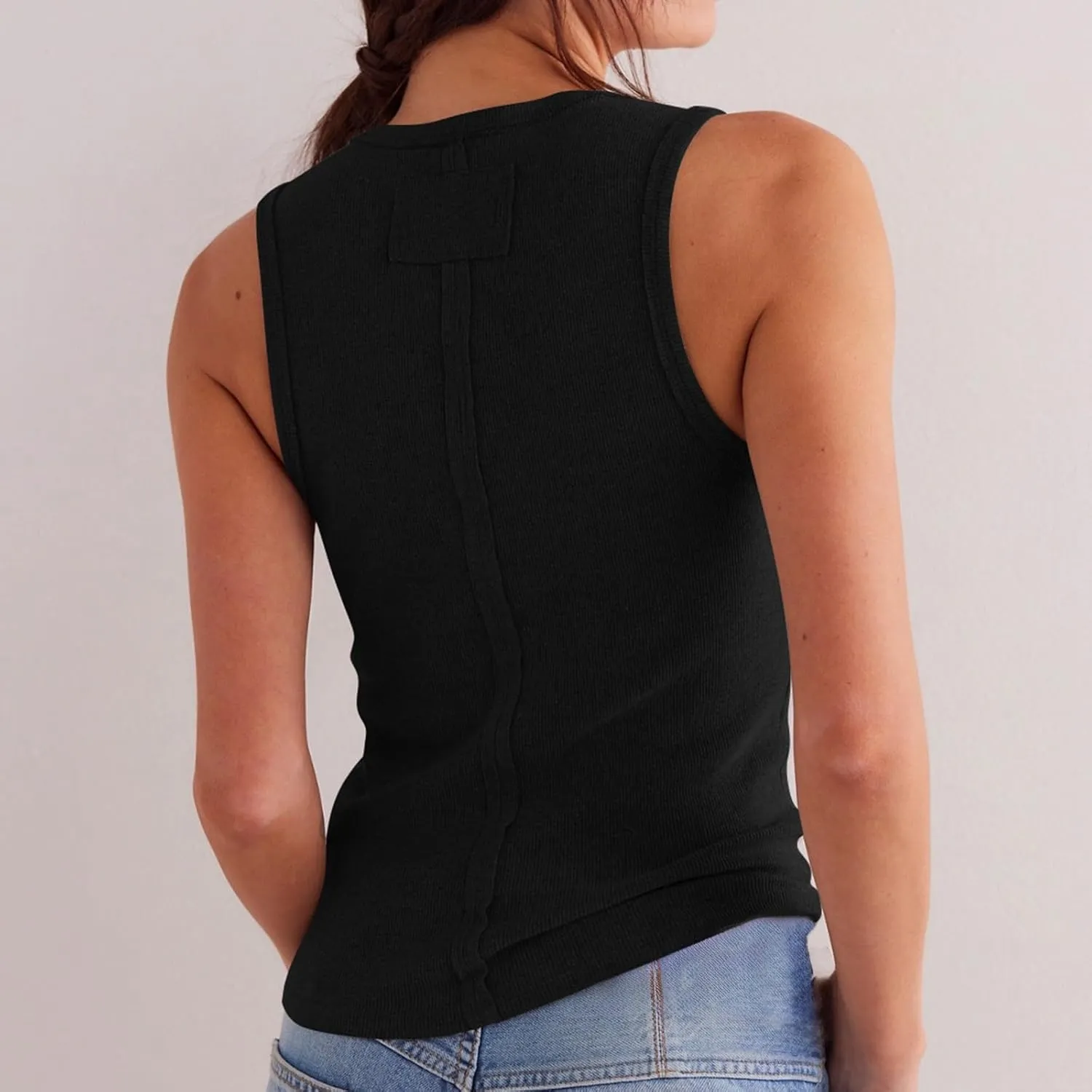 Breathable Y2K Camis Women's Sleeveless Shirt Quick-Dry Lightweight Tank Top Going Out 2025 Vacation Tees