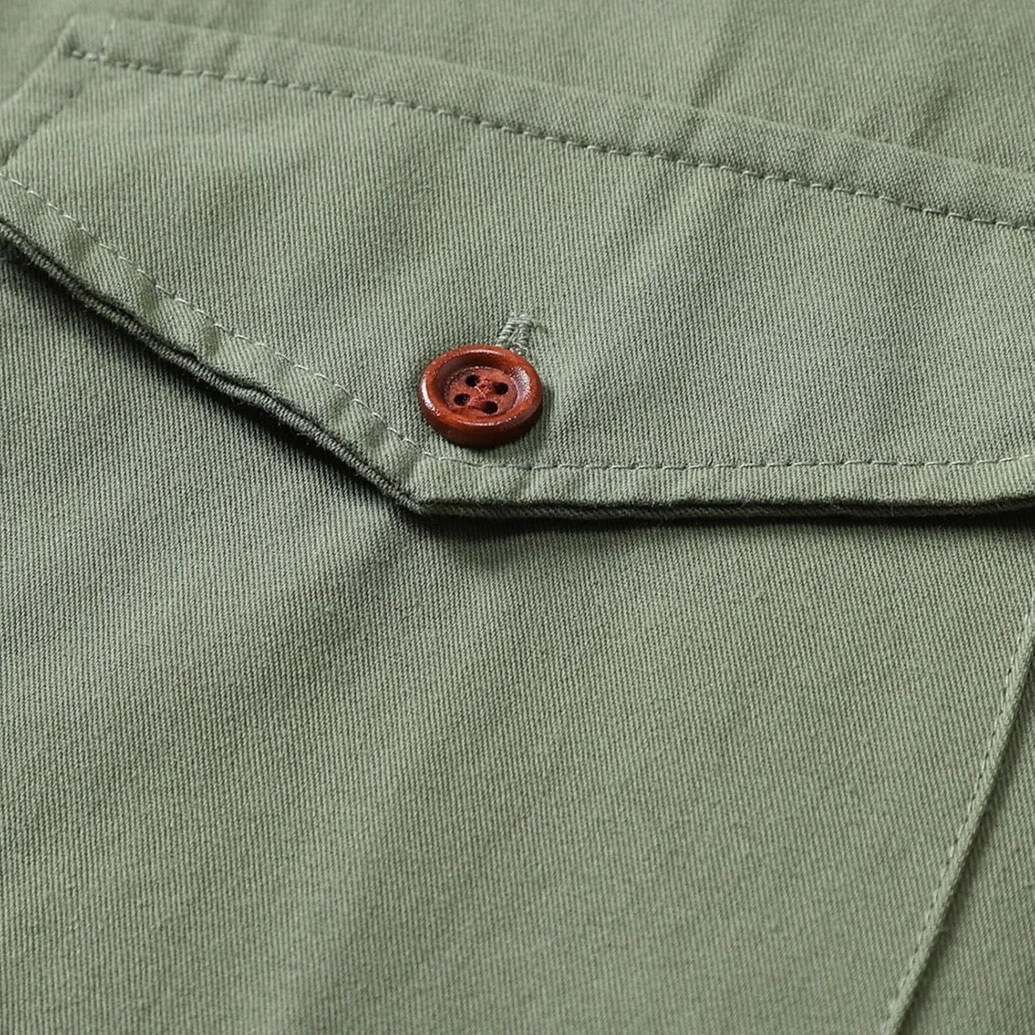 Camo Cargo Shirts for Men Long Sleeve Lightweight Button Down Military Hiking Shirts Sun Protection Fishing Shirt