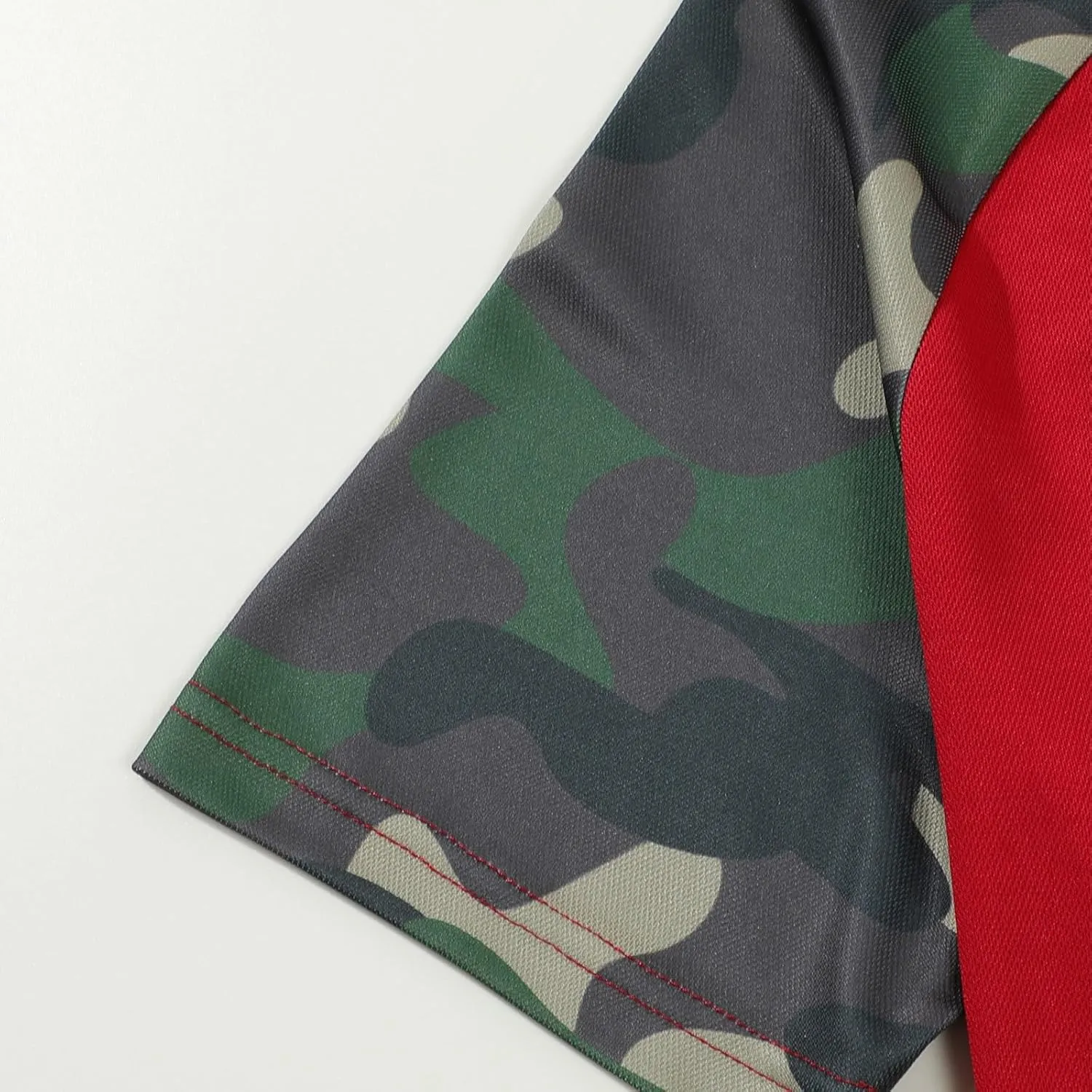 Camouflage Polo T Shirts for Men Slim Fit Raglan Short Sleeve Half Button Tactical Golf Shirts Tennis Muscle Shirt