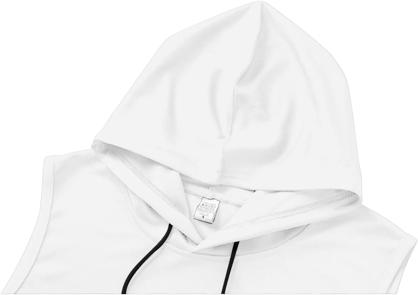 Casual Sleeveless Hoodies for Men Athletic Quick Dry Hooded Shirts Drawstring Pullover Workout Shirts with Pockets
