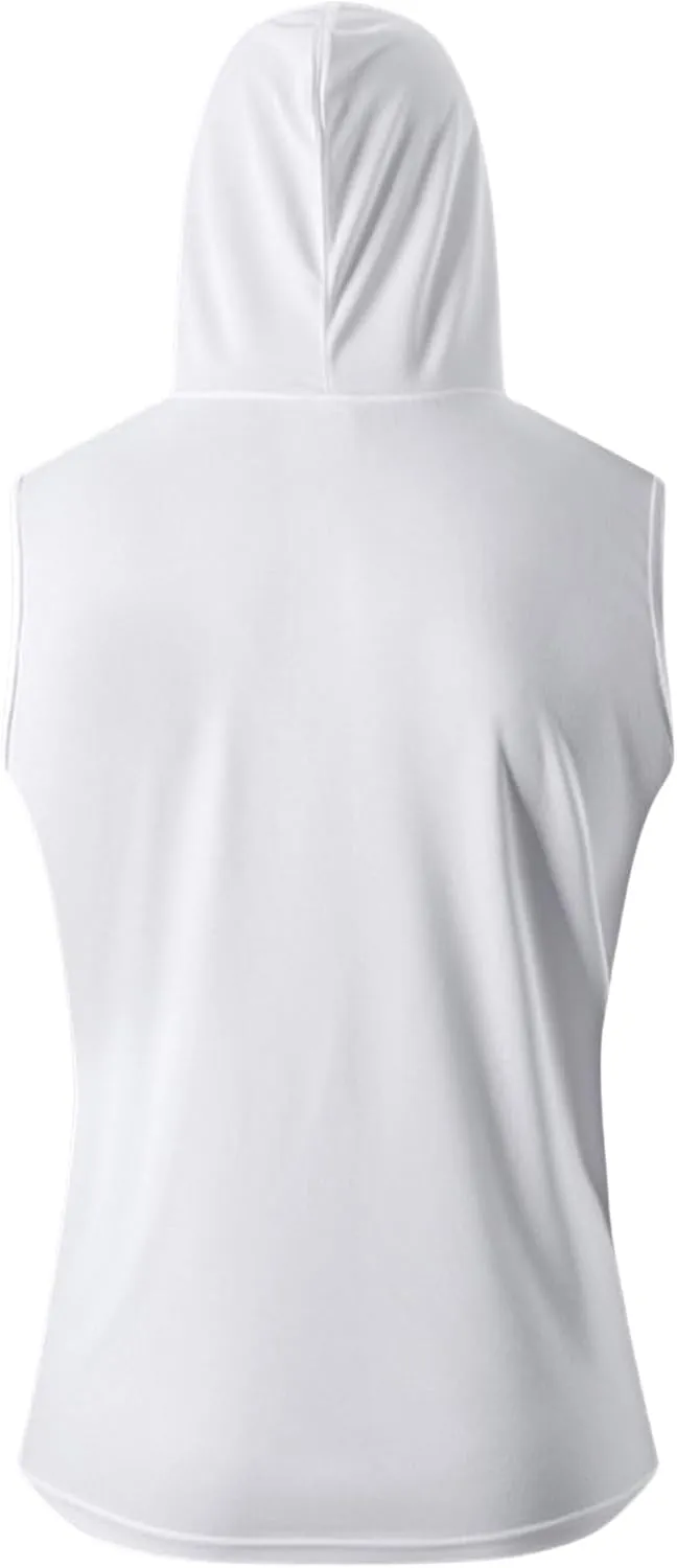 Casual Sleeveless Hoodies for Men Athletic Quick Dry Hooded Shirts Drawstring Pullover Workout Shirts with Pockets