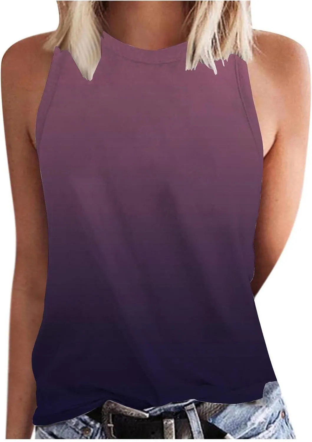 Comfy Beach Camis for Women Sleeveless Shirt Quick-Dry Lightweight Y2K Tank Top Vacation Sport Blouses