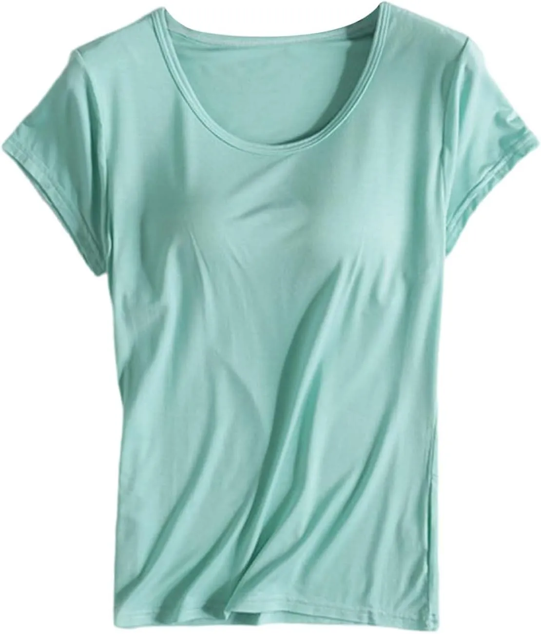 Cotton Shelf Bra Camisoles Top for Women Adjustable Spaghetti Strap Tank Tops Basic Layer Camis Padded Bra Undershirt