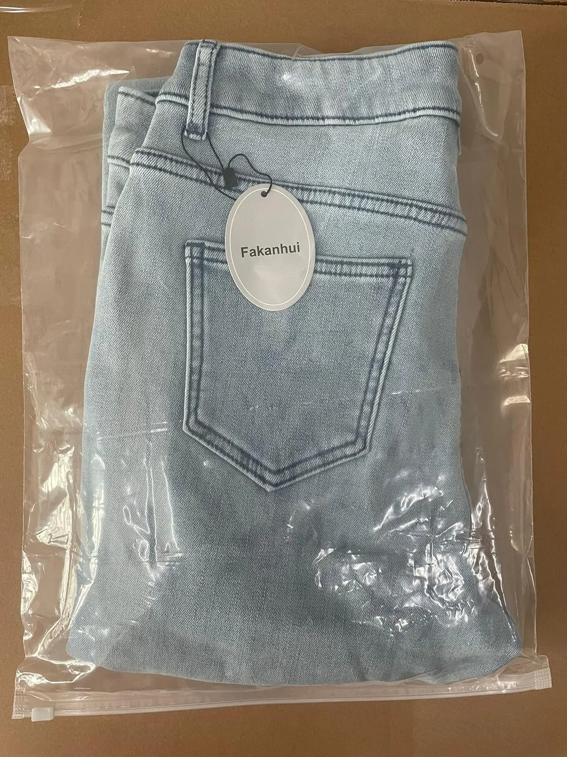 Fakanhui Women's Fleece Lined Jeans Winter Flannel Lined Jeans Thermal Denim Warm Jeans