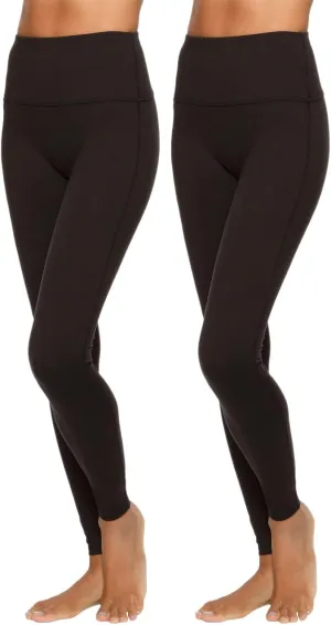 Felina | Velvety Super Soft High-Waisted Legging 2-Pack | Yoga Pants | Workout Clothes for Women