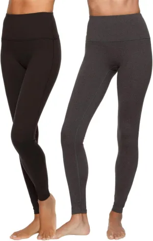 Felina | Velvety Super Soft High-Waisted Legging 2-Pack | Yoga Pants | Workout Clothes for Women