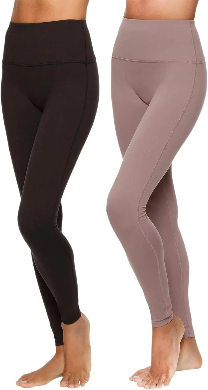 Felina | Velvety Super Soft High-Waisted Legging 2-Pack | Yoga Pants | Workout Clothes for Women