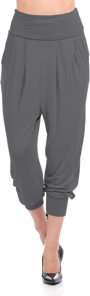 iconic luxe Women's Banded Waist Harem Yoga Lounge Casual Loose Jogger Pants with Pockets