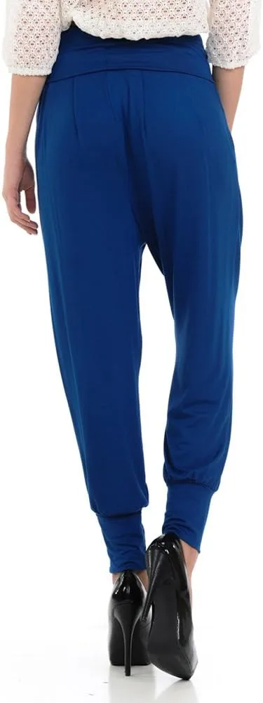 iconic luxe Women's Banded Waist Harem Yoga Lounge Casual Loose Jogger Pants with Pockets