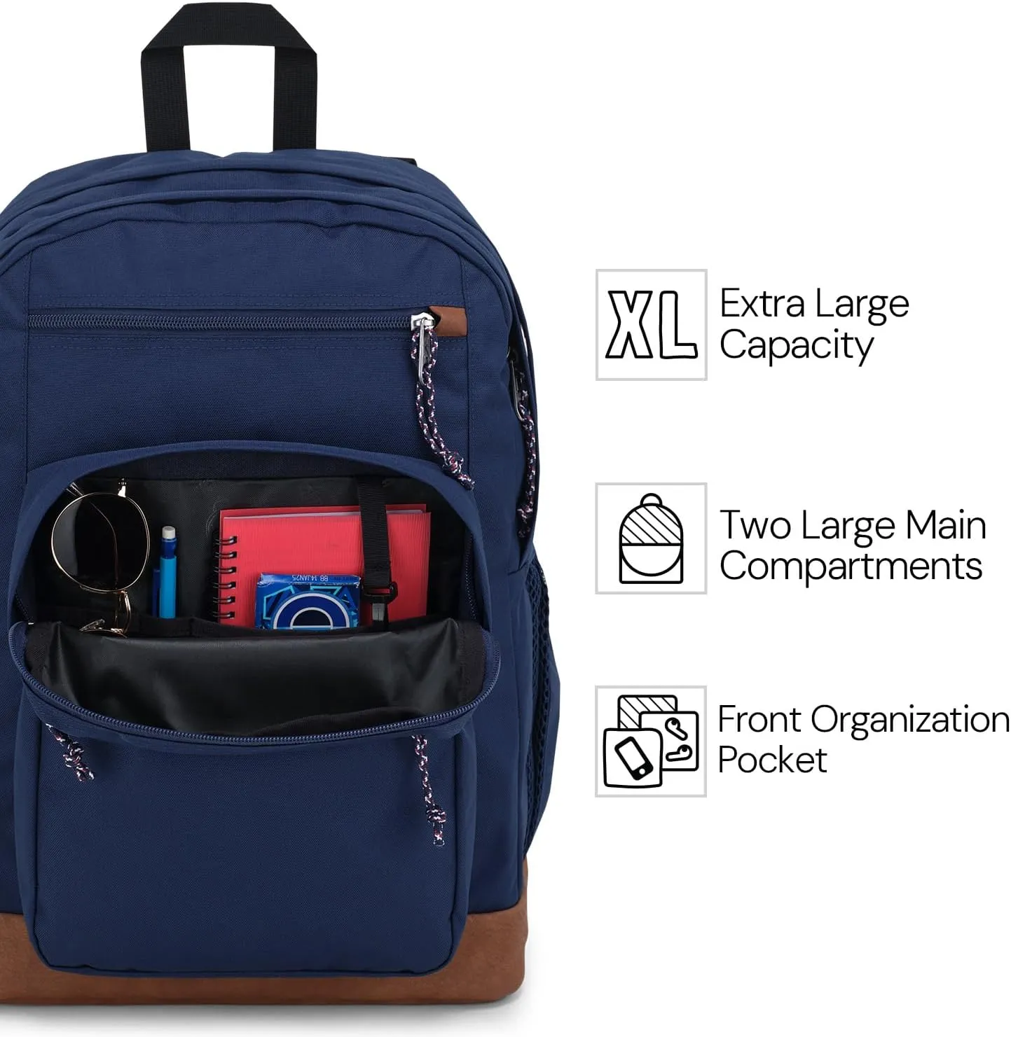 JanSport Cool Backpack with 15-inch Laptop Sleeve, Large Computer Bag Rucksack with 2 Compartments, Ergonomic Straps, Bewitched Blooms