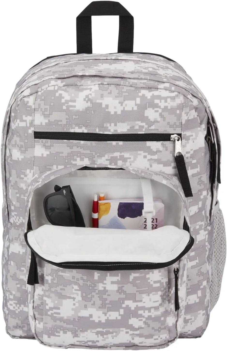 JanSport Laptop Backpack - Computer Bag with 2 Compartments, Ergonomic Shoulder Straps, 15” Laptop Sleeve, Haul Handle - Book Rucksack - 8 Bit Camo