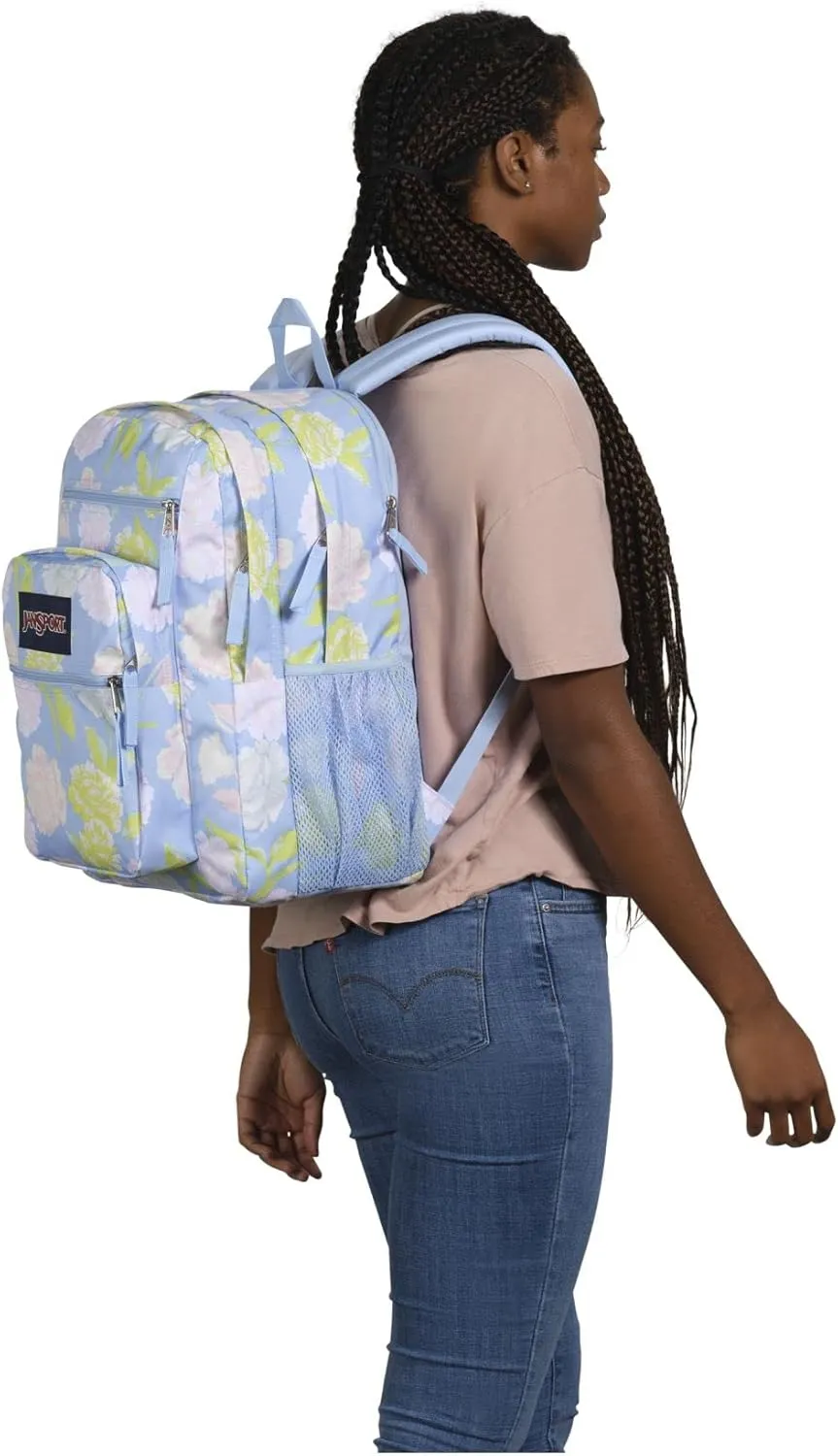 JanSport Laptop Backpack - Computer Bag with 2 Compartments, Ergonomic Shoulder Straps, 15” Laptop Sleeve, Haul Handle - Book Rucksack - Autumn Tapestry Hydrangea