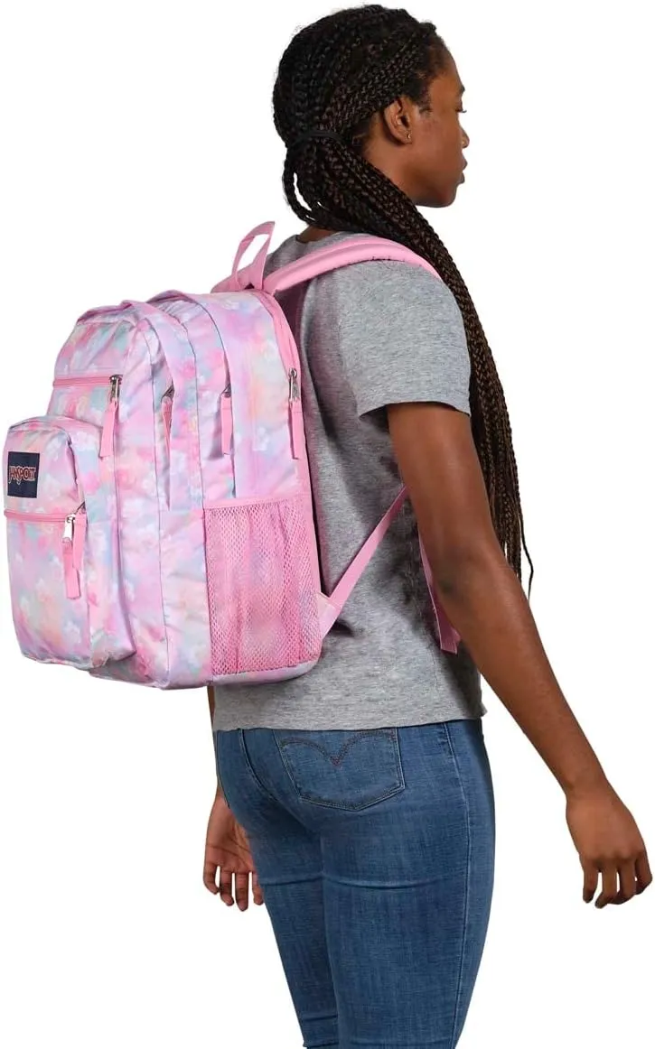JanSport Laptop Backpack - Computer Bag with 2 Compartments, Ergonomic Shoulder Straps, 15” Laptop Sleeve, Haul Handle - Book Rucksack - Neon Daisy