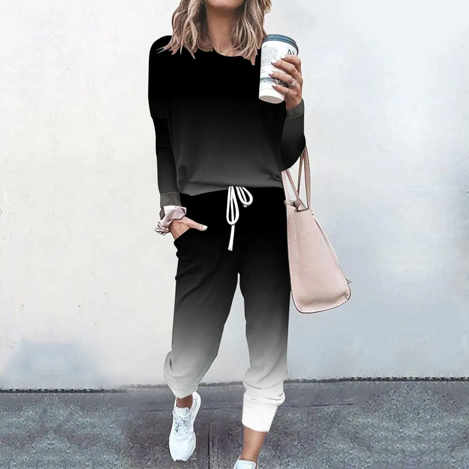 Jogger Sets for Women - 2 Piece Lounge Sets with Matching Sweatshirts
