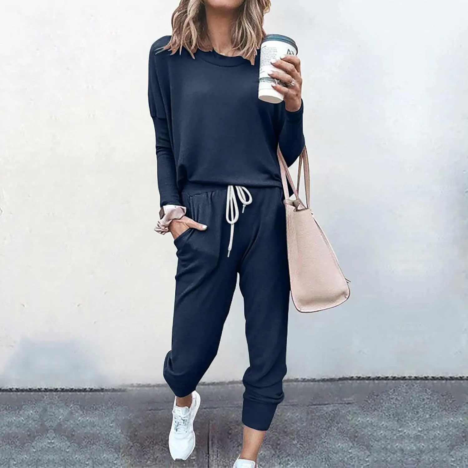 Jogger Sets for Women - 2 Piece Lounge Sets with Matching Sweatshirts