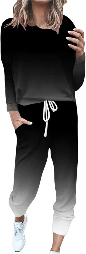 Jogger Sets for Women - 2 Piece Lounge Sets with Matching Sweatshirts