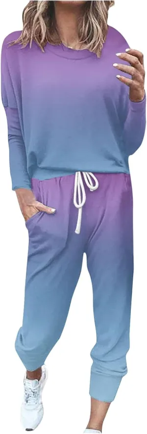 Jogger Sets for Women - 2 Piece Lounge Sets with Matching Sweatshirts
