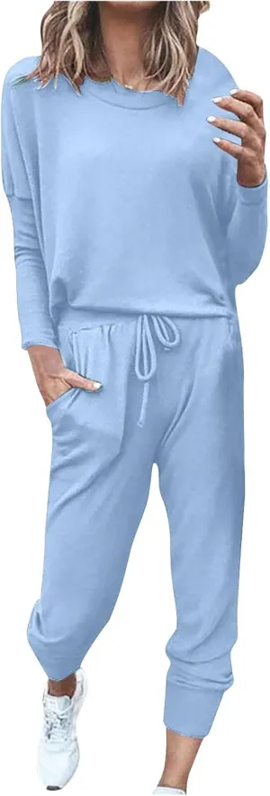 Jogger Sets for Women - 2 Piece Lounge Sets with Matching Sweatshirts