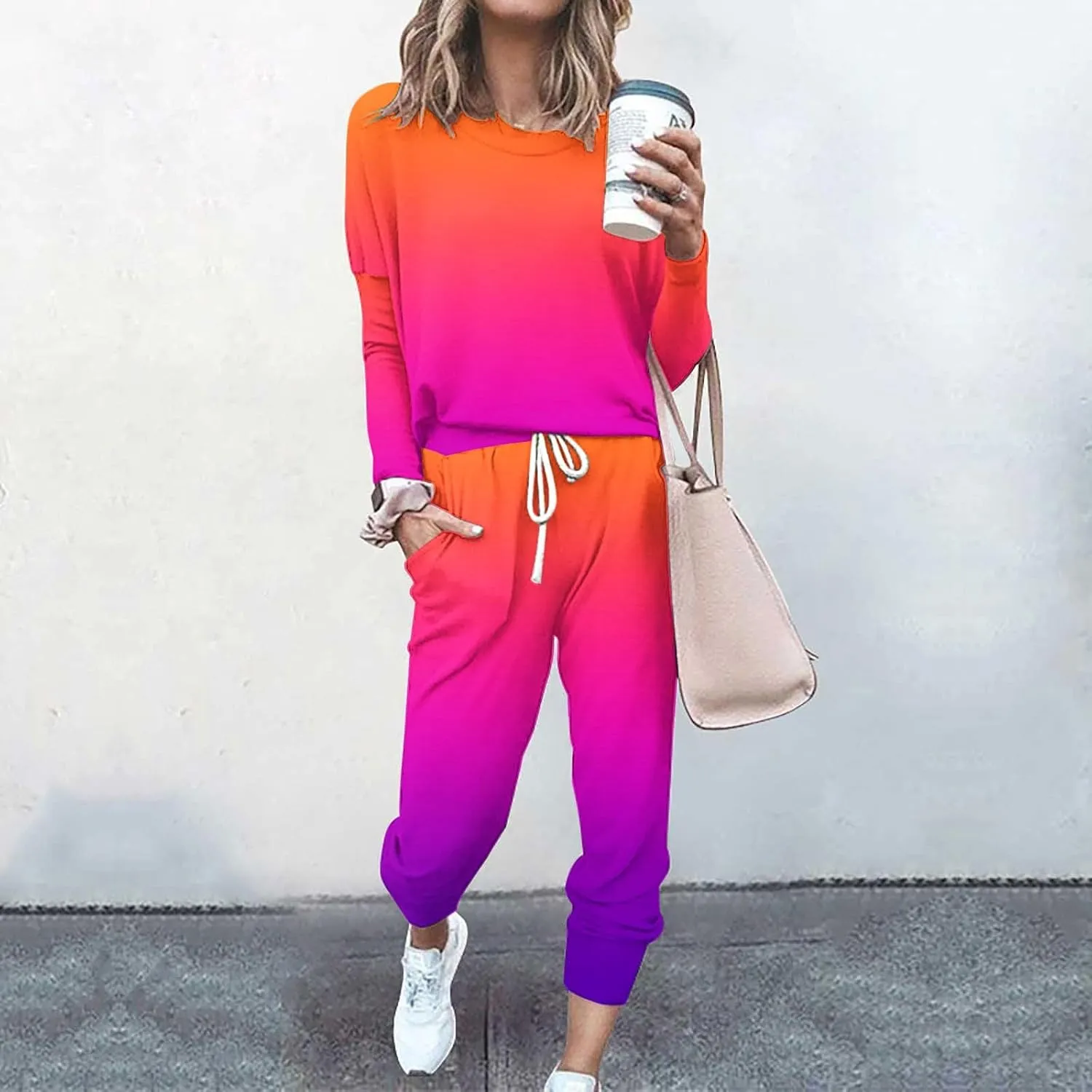 Jogger Sets for Women - 2 Piece Lounge Sets with Matching Sweatshirts