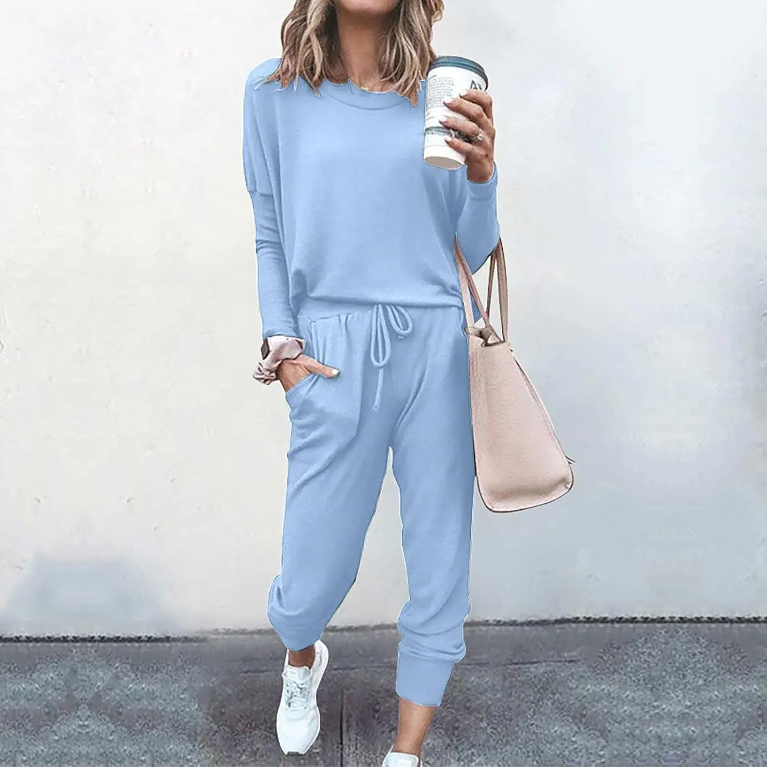 Jogger Sets for Women - 2 Piece Lounge Sets with Matching Sweatshirts