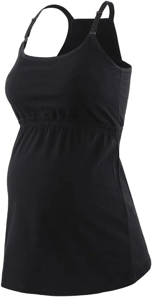 KUCI Maternity Nursing Tank Top, Women Maternity Cami Nursing Sleep Bra Breastfeeding Tops for Pregnancy