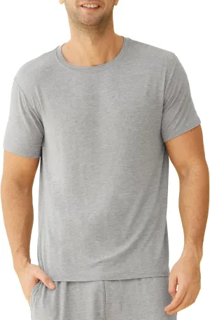 Latuza Men's Viscose Crew Neck Short Sleeves Pajama Sleep Shirt