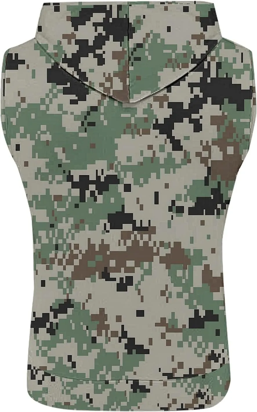 Mens Camouflage Hooded Tank Tops Quick Dry Workout Sleeveless Gym Athletic Hoodies Bodybuilding Muscle Cut Off T Shirt