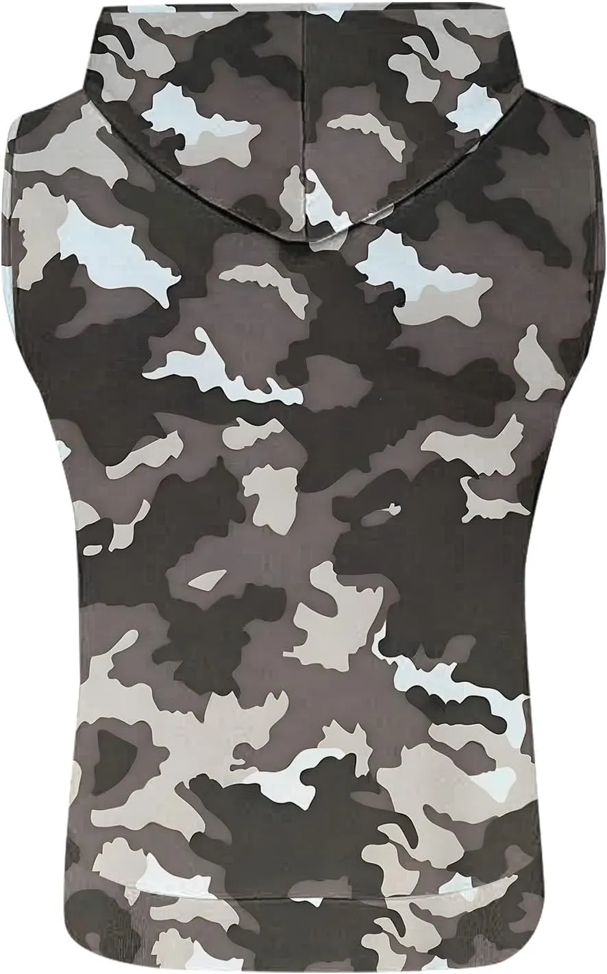 Mens Camouflage Hooded Tank Tops Quick Dry Workout Sleeveless Gym Athletic Hoodies Bodybuilding Muscle Cut Off T Shirt