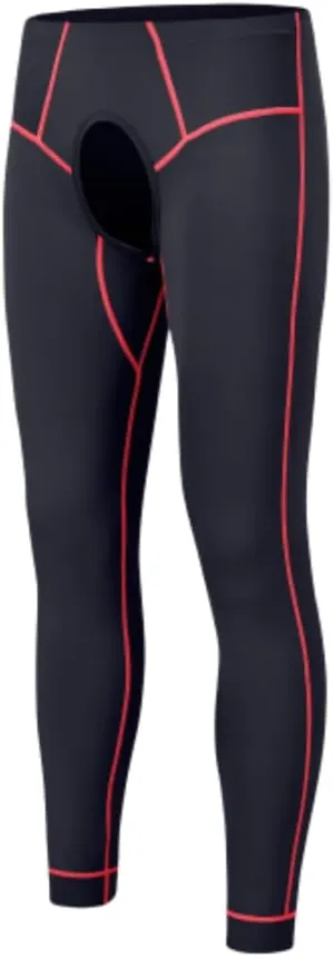 Mens Compression Pants Base Layer Athletic Leggings Tights Cool Dry Front Opening Workout Sports Gym Running Yoga Pant