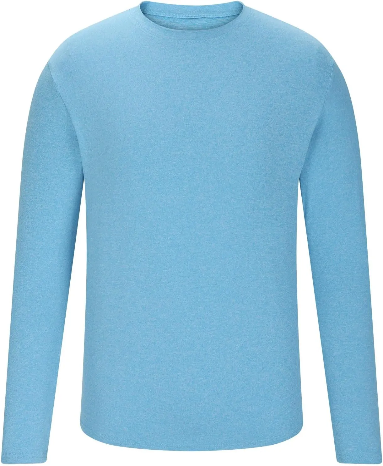 Men's Long Sleeve Shirt UPF 50  Sun Shirts Crew Neck UV Protection Quick Dry Lightweight Shirt Hiking Fishing Swim Tee Shirts