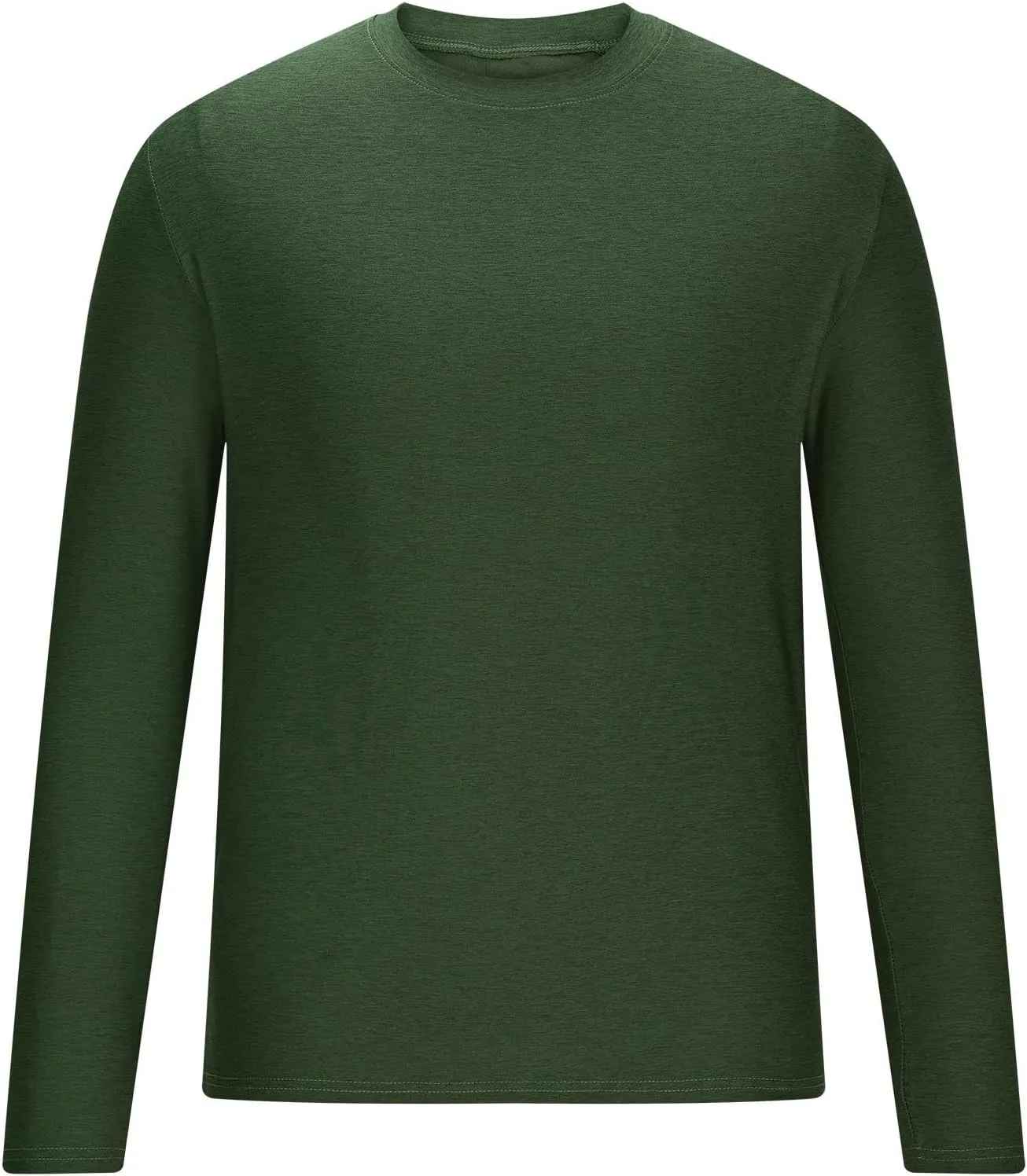 Men's Long Sleeve Shirt UPF 50  Sun Shirts Crew Neck UV Protection Quick Dry Lightweight Shirt Hiking Fishing Swim Tee Shirts