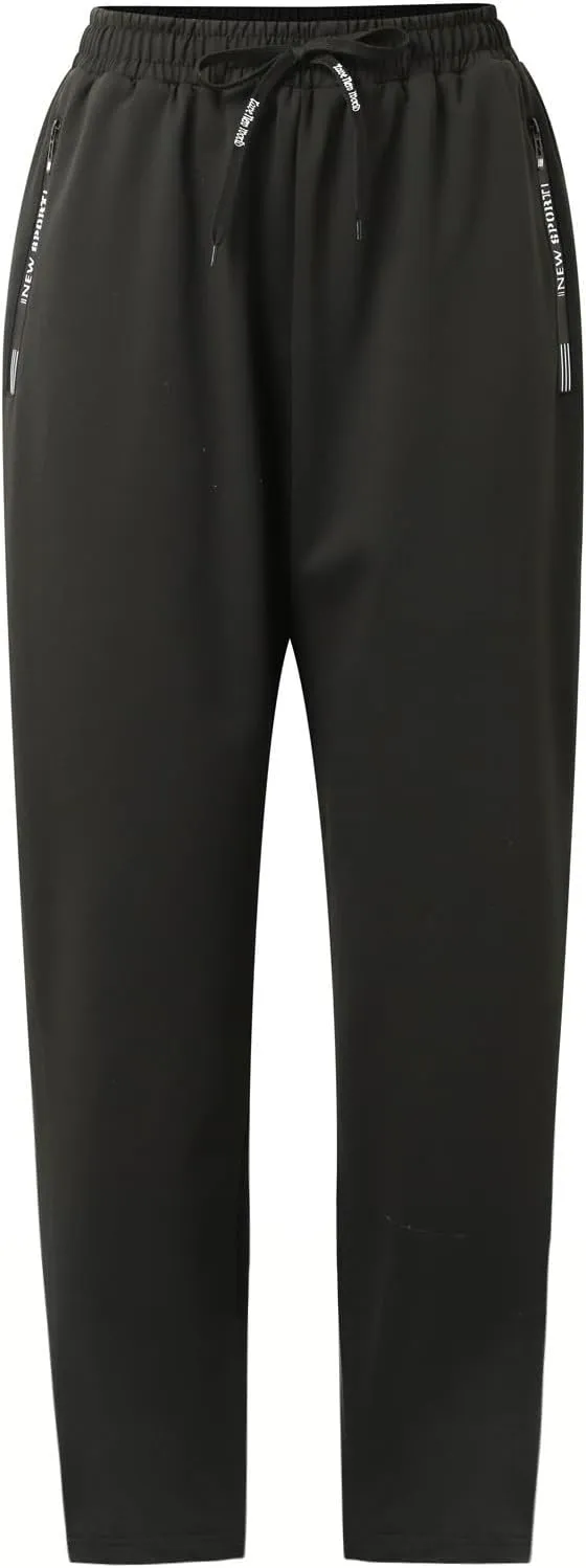 Men's Pants Casual Lightweight Joggers Beach Walking Running Sweatpant Stretch Waist Lounge Pant