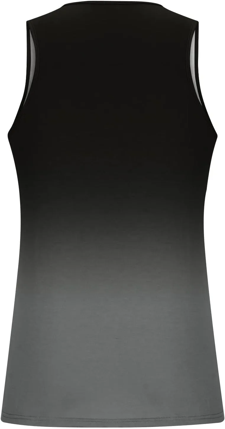 Men's Tank Tops Quick Dry Workout Swim Beach Shirts Sleeveless Shirts for Bodybuilding Gym Fitness Gradient