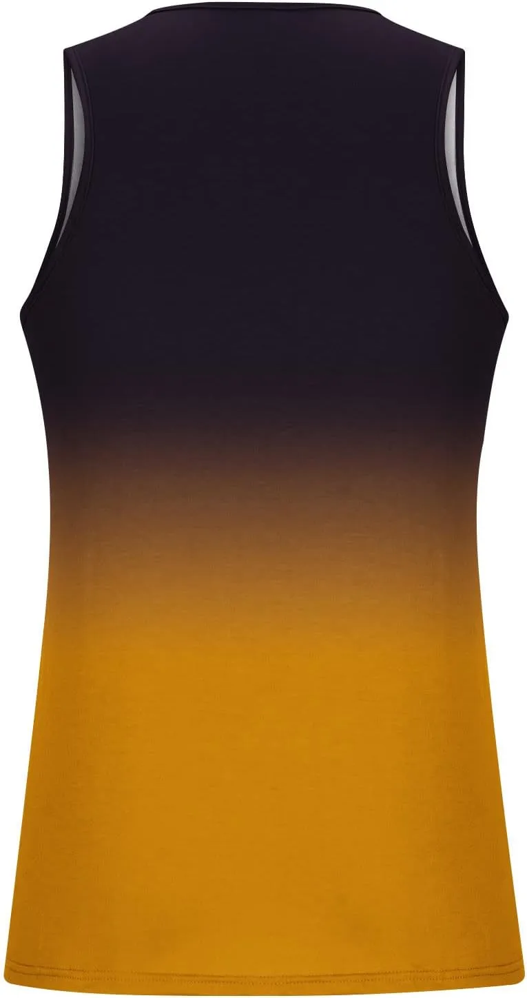 Men's Tank Tops Quick Dry Workout Swim Beach Shirts Sleeveless Shirts for Bodybuilding Gym Fitness Gradient
