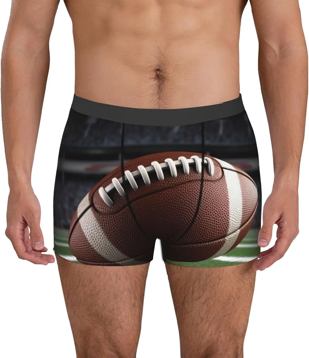 Men's Ultra Breathable Underwear American Football Boxers Briefs Soft Cotton Boxer Shorts Tagless Trunks