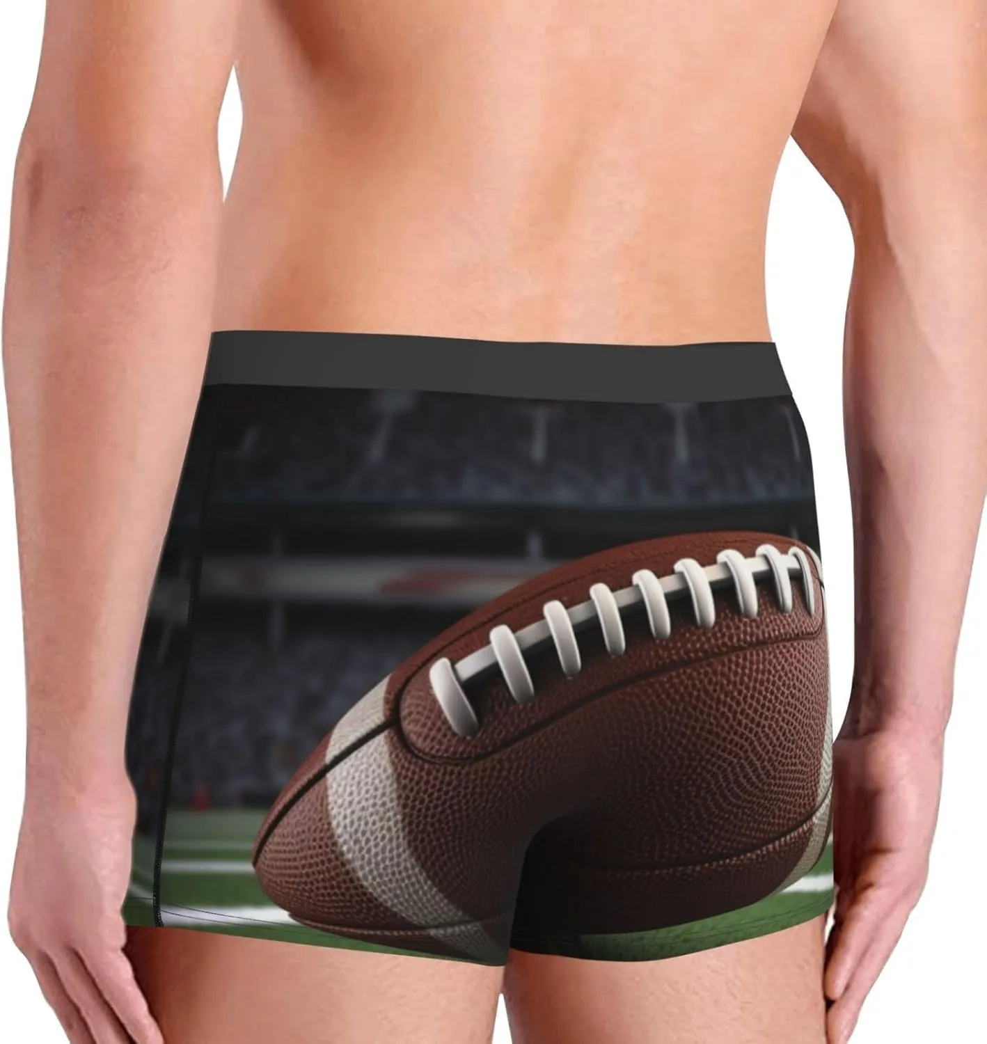 Men's Ultra Breathable Underwear American Football Boxers Briefs Soft Cotton Boxer Shorts Tagless Trunks