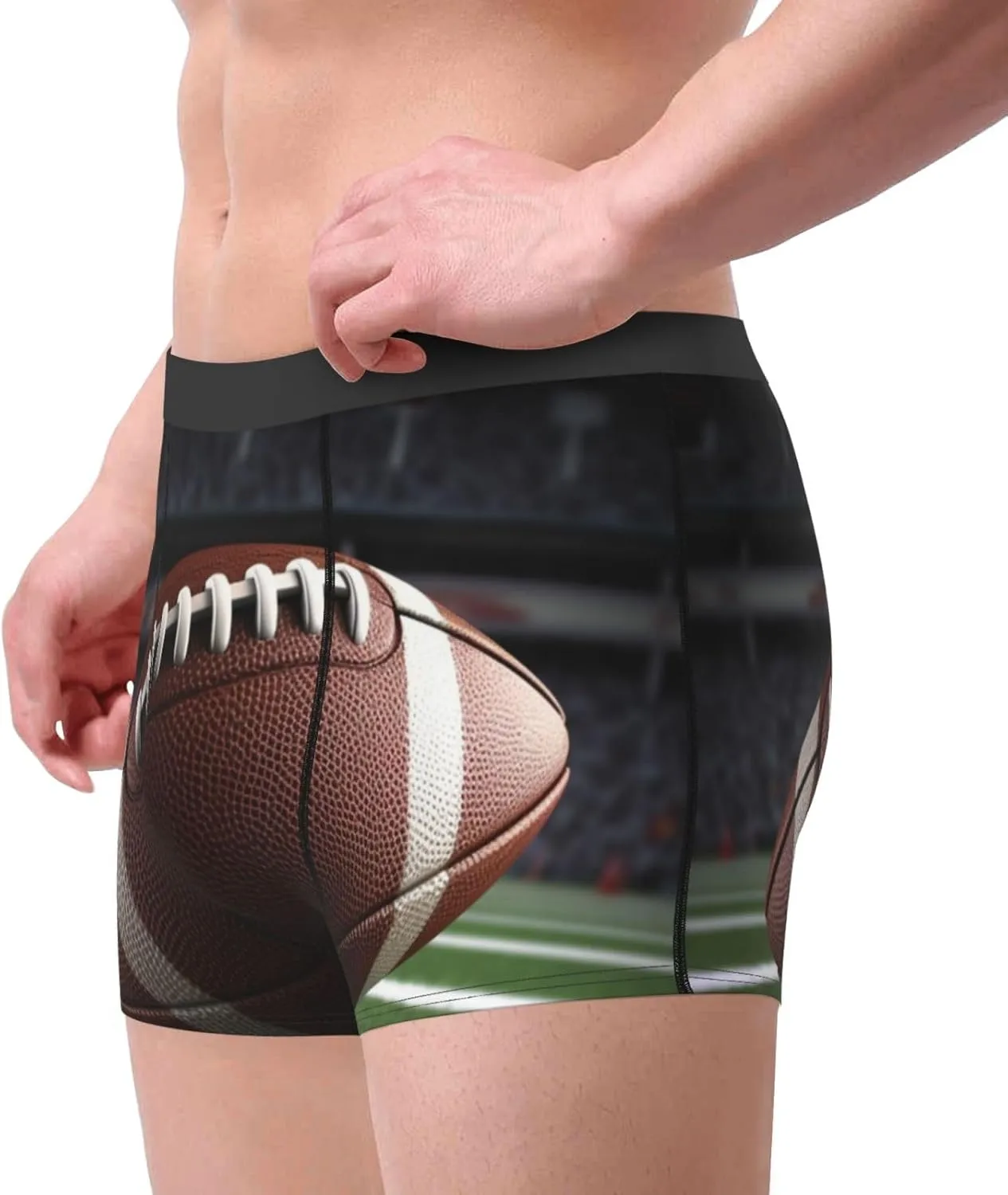 Men's Ultra Breathable Underwear American Football Boxers Briefs Soft Cotton Boxer Shorts Tagless Trunks