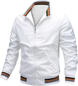 Mens Winter Bomber Jacket Big and Tall Sherpa Fleece Lined Full Zip Varsity Warm Up Jackets Thick Windbreaker Outwear