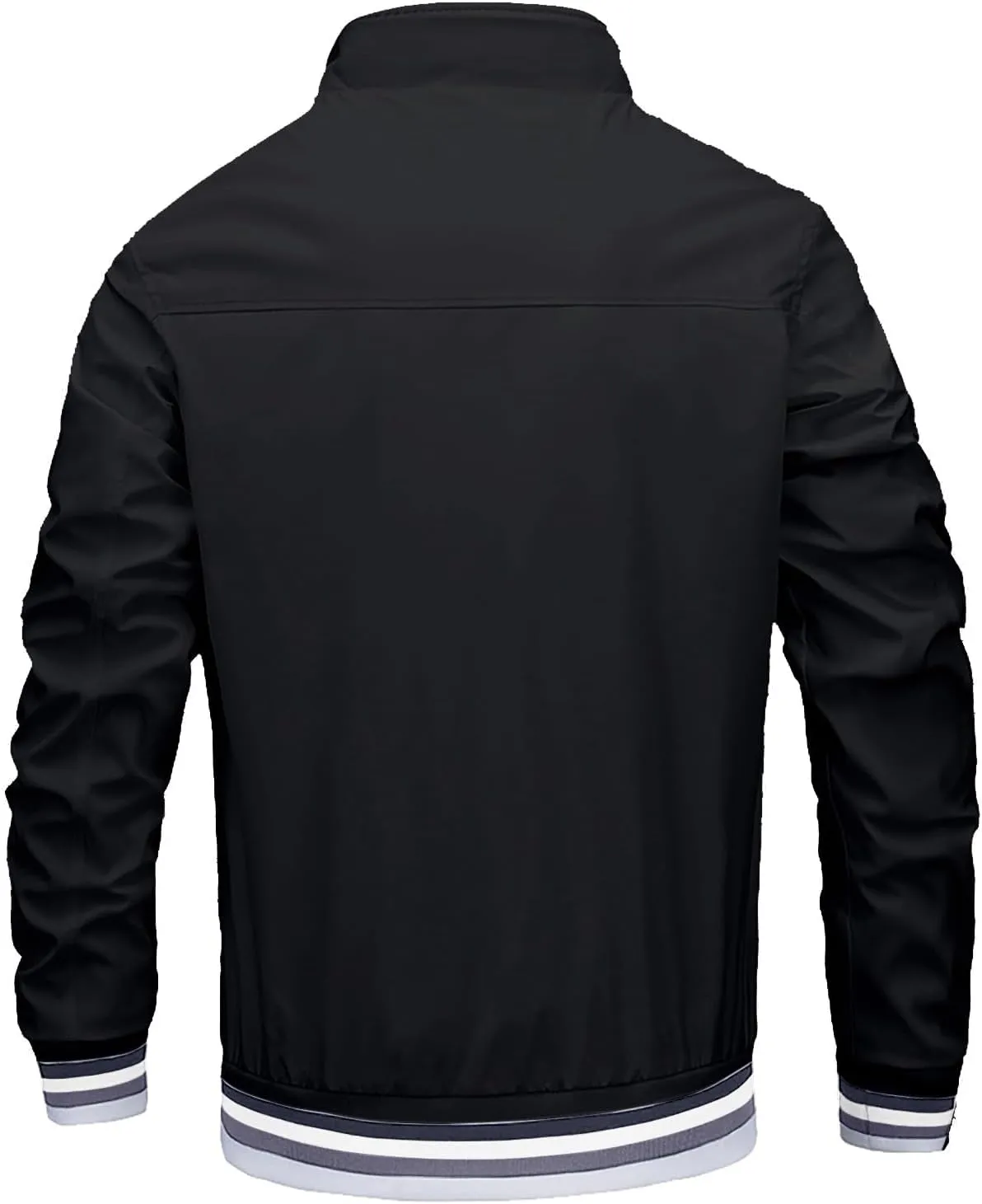 Mens Winter Bomber Jacket Big and Tall Sherpa Fleece Lined Full Zip Varsity Warm Up Jackets Thick Windbreaker Outwear