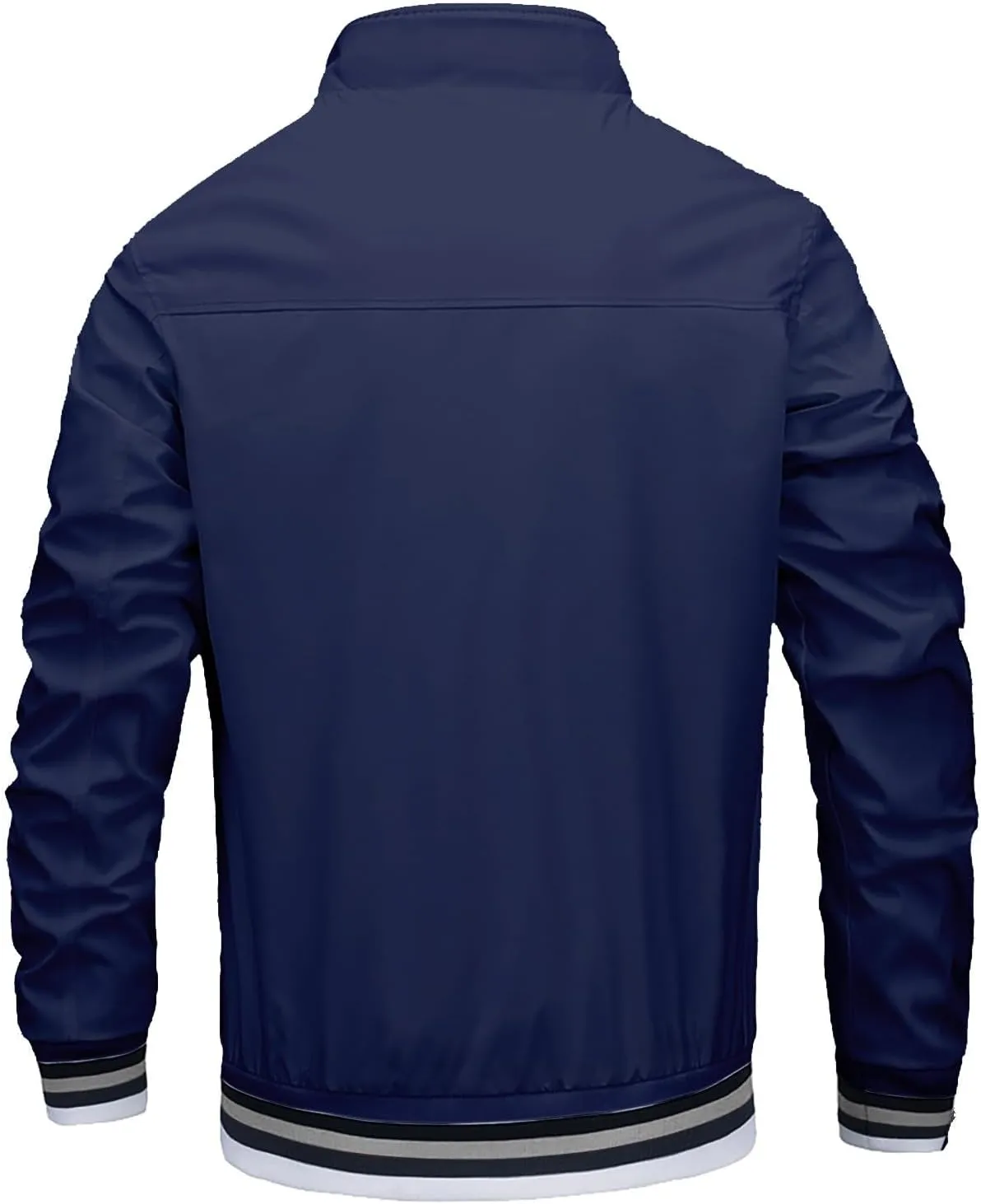 Mens Winter Bomber Jacket Big and Tall Sherpa Fleece Lined Full Zip Varsity Warm Up Jackets Thick Windbreaker Outwear