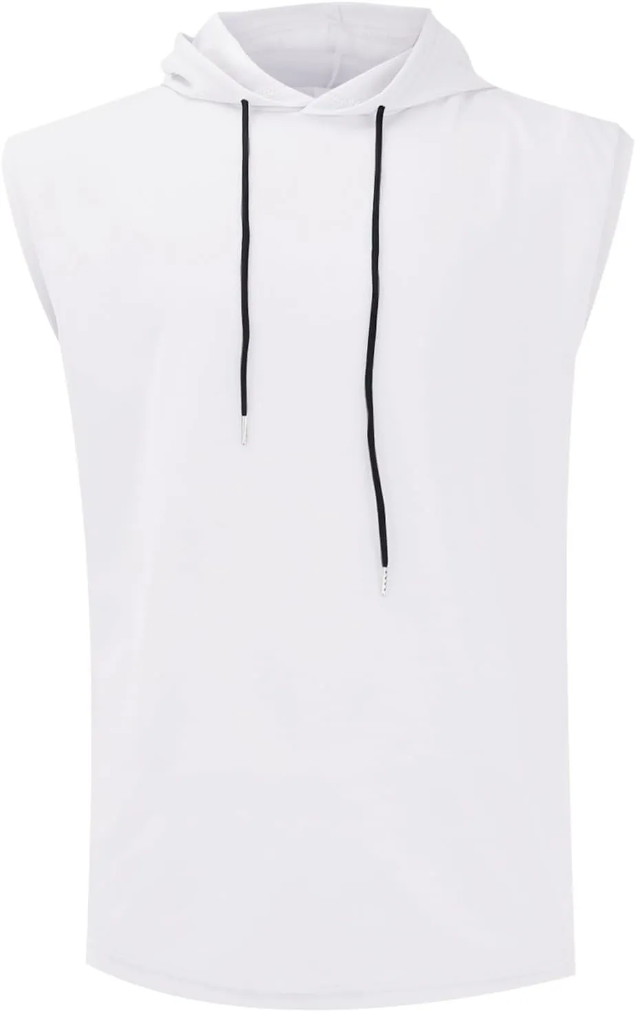 Men's Workout Hooded Tank Tops Sleeveless Gym Training Vest Pullover Quick Dry Breathable Sport Workout Undershirts