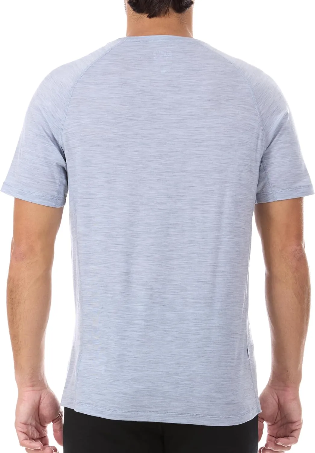 Merino Wool Mens Micro Weight Raglan T-Shirt - Short Sleeve Athletic Shirt - Anti-Odor - Moisture Wicking