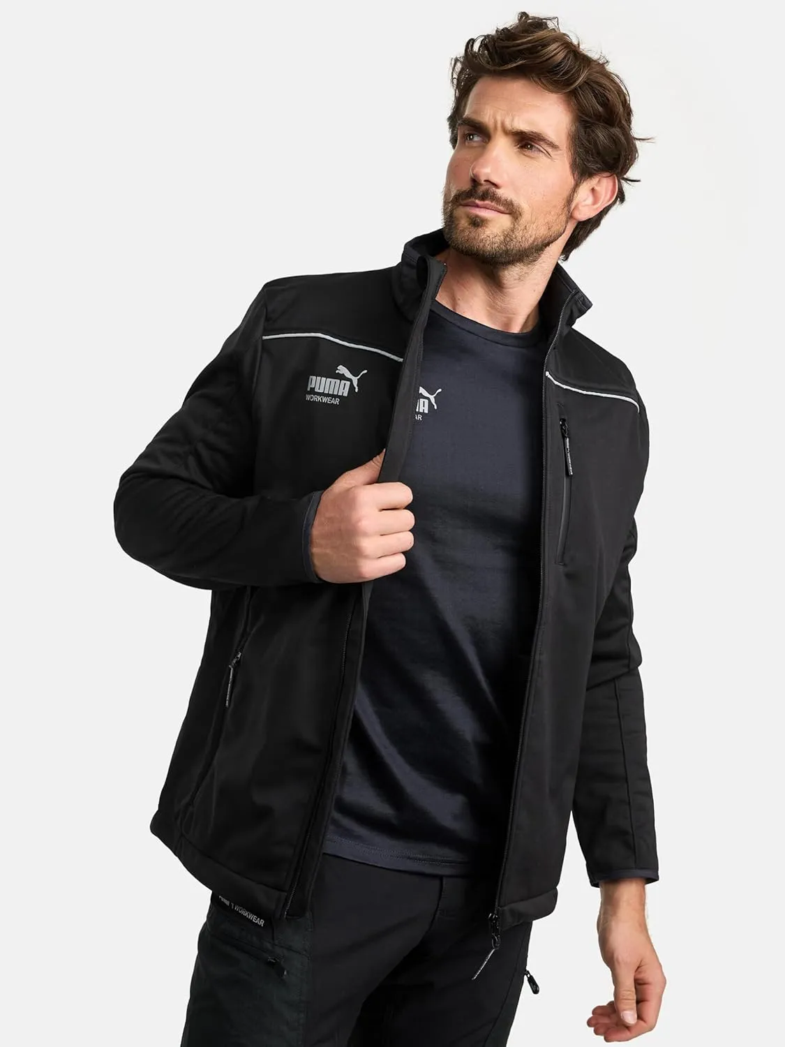 PUMA Workwear rain jacket men - Premium softshell men's jacket - Lightweight Outdoor Gear for Professionals